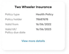 Two wheeler insurance