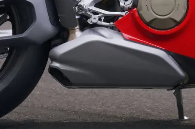 Panigale V4 Exhaust View