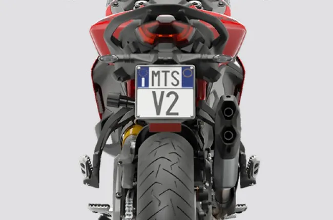Multistrada V2 Rear Number Plate