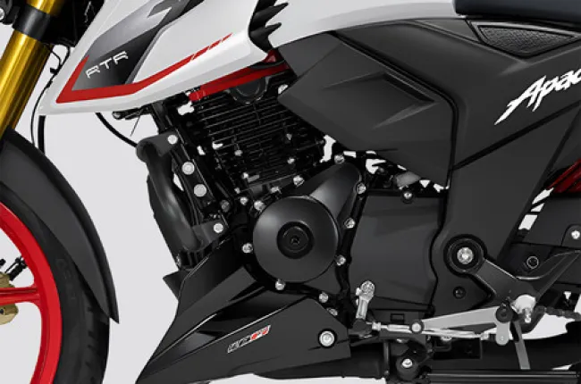 Apache RTR 160 4V Engine (Left)