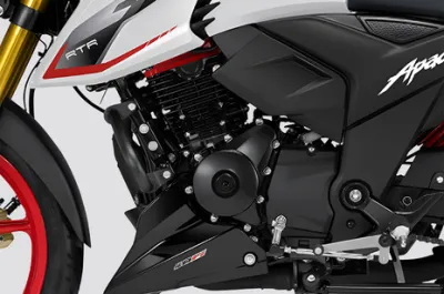 Apache RTR 160 4V Engine (Left)