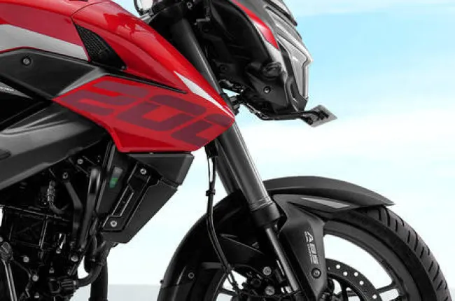 Pulsar NS200 Front Suspension View