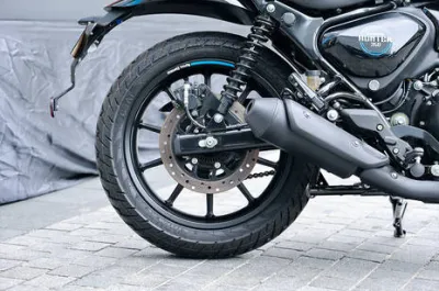Hunter 350 Rear Tyre View