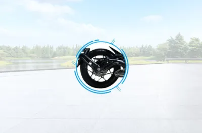 SRK 400 Rear Tyre View