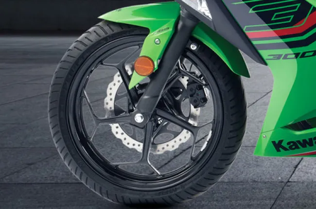 Ninja 300 Front Tyre View