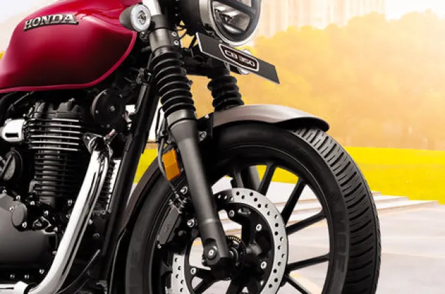CB350 H'ness Front Mudguard & Suspension