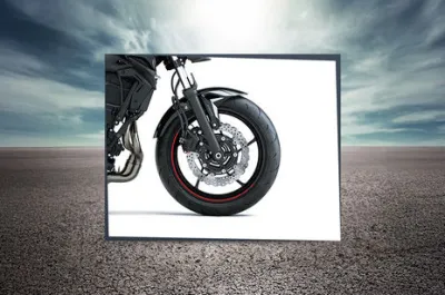 Z650 Front Tyre View