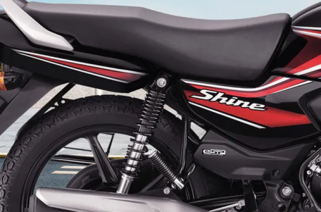 Shine 100 Rear Suspension View
