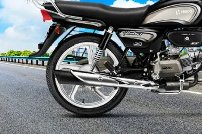 Splendor Plus Exhaust View