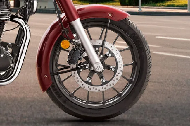 CB350 Front Tyre View