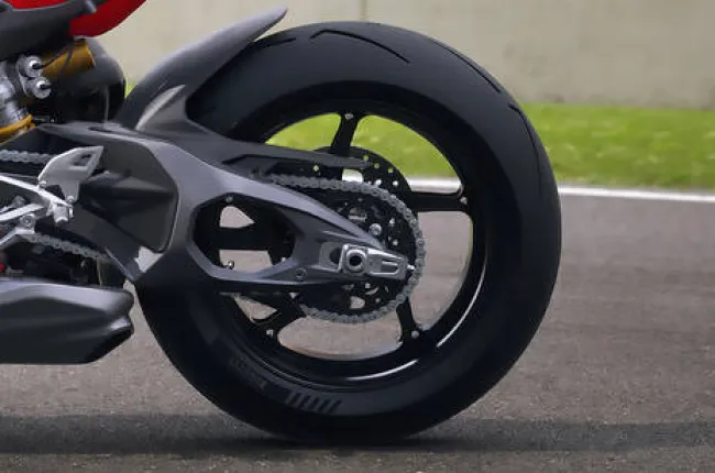 Panigale V4 Rear Tyre View
