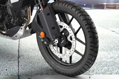 390 Adventure X Front Tyre View