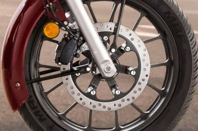 CB350 Front Brake View