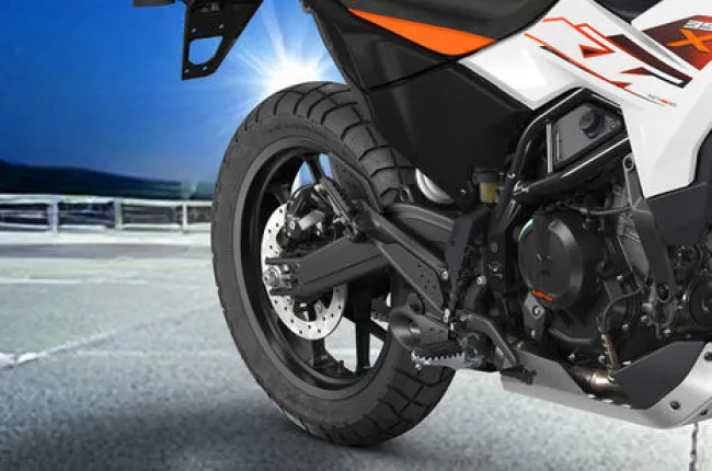 390 Adventure X Rear Tyre View