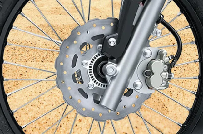 KLX230 Front Brake View