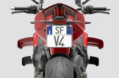 Streetfighter V4 Rear Number Plate