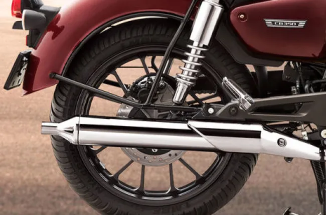 CB350 Exhaust View