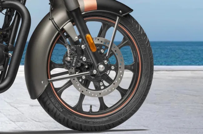 Classic 350 Front Brake View