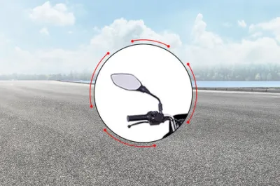 Platina 100 Rear View Mirror Glass