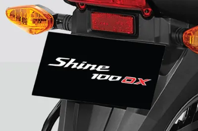 Shine 100 DX Rear Number Plate