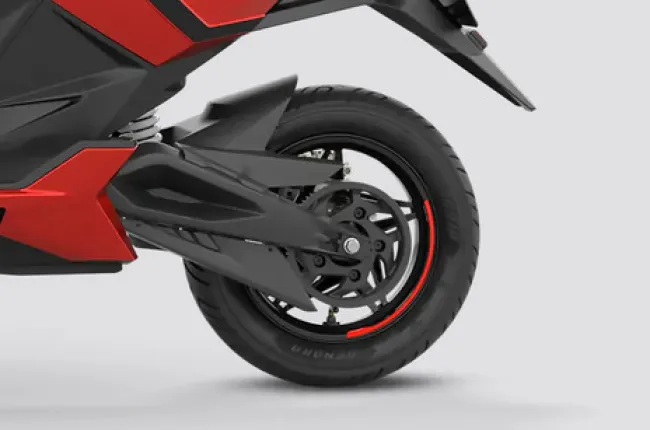 One Rear Wheel