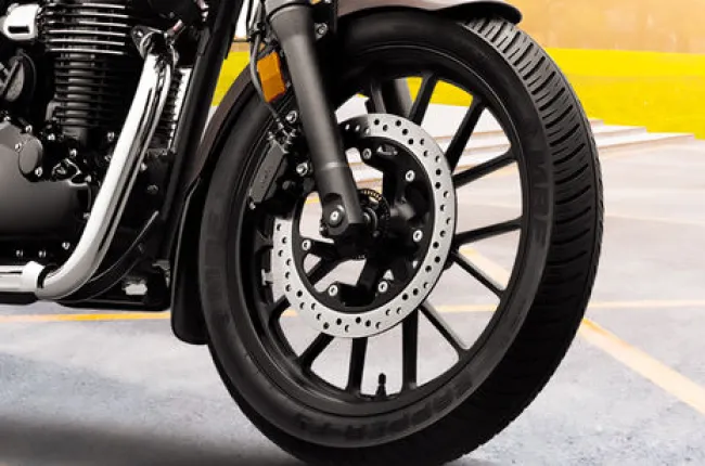 CB350 H'ness Front Brake View