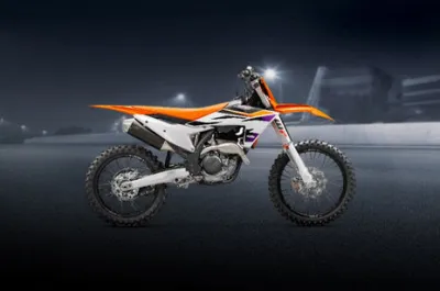250 SX-F Side Profile View (Right)