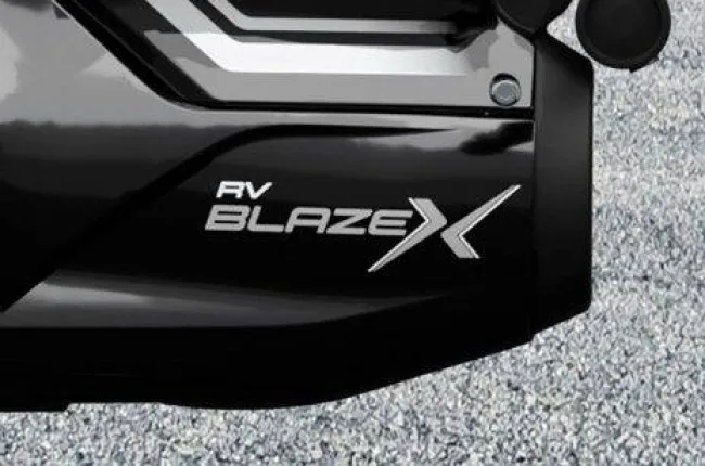 RV BlazeX Model Badge