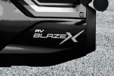 RV BlazeX Model Badge