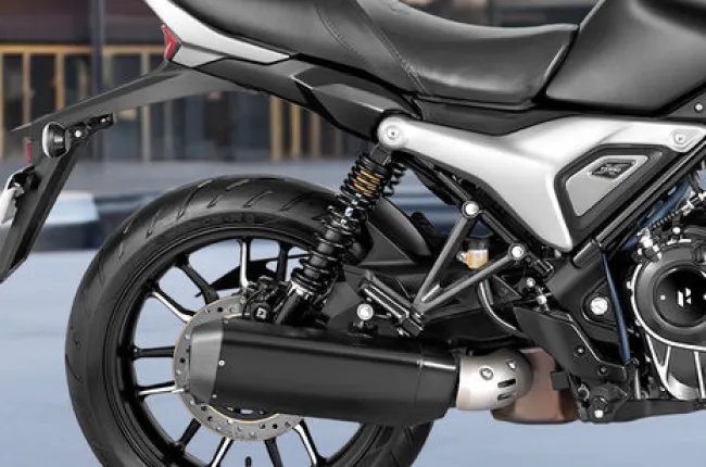 Mavrick 440 Rear Suspension View