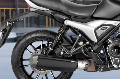 Mavrick 440 Rear Suspension View