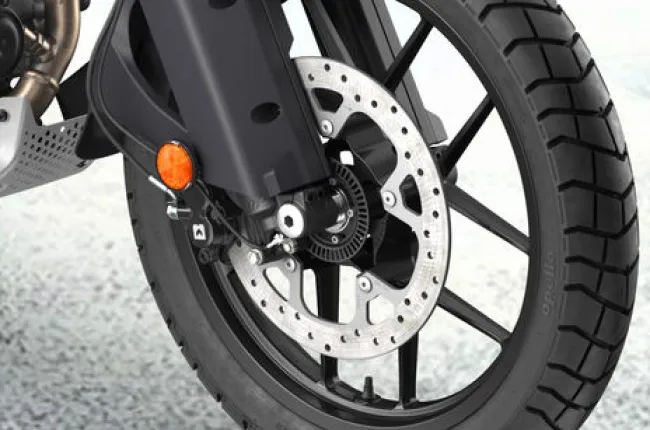 390 Adventure X Front Brake View