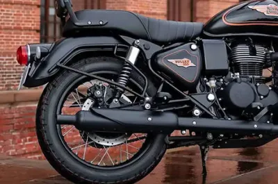 Bullet 350 Exhaust View