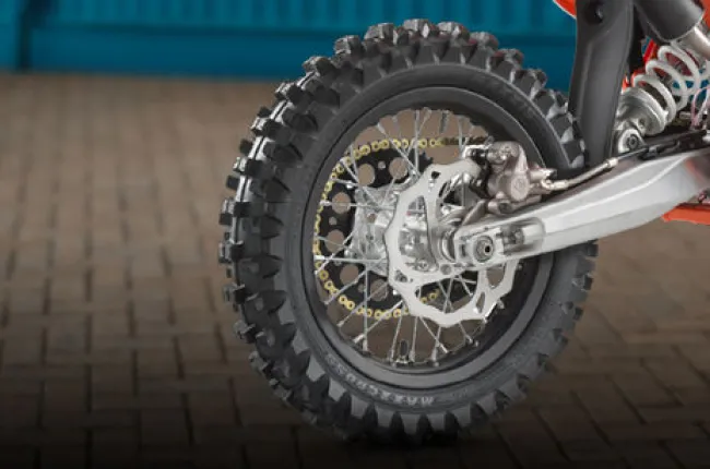65 SX Rear Tyre View